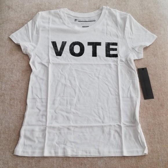 Prince Peter Collection VOTE Graphic T Shirt NWT XS - Picture 1 of 9